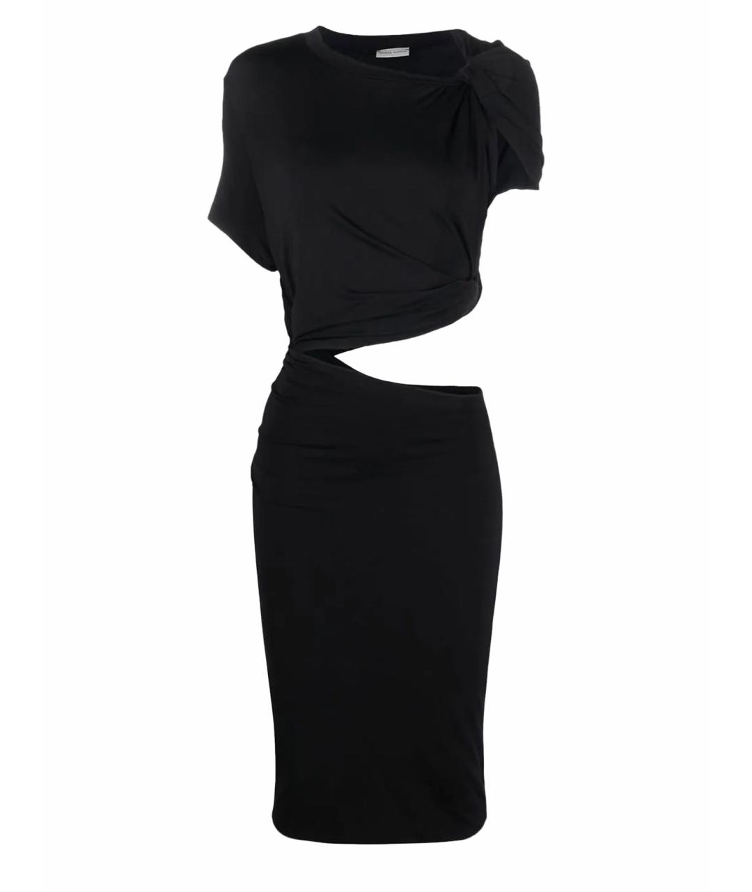 MAGDA BUTRYM Черное вискозное повседневное платье, фото 1