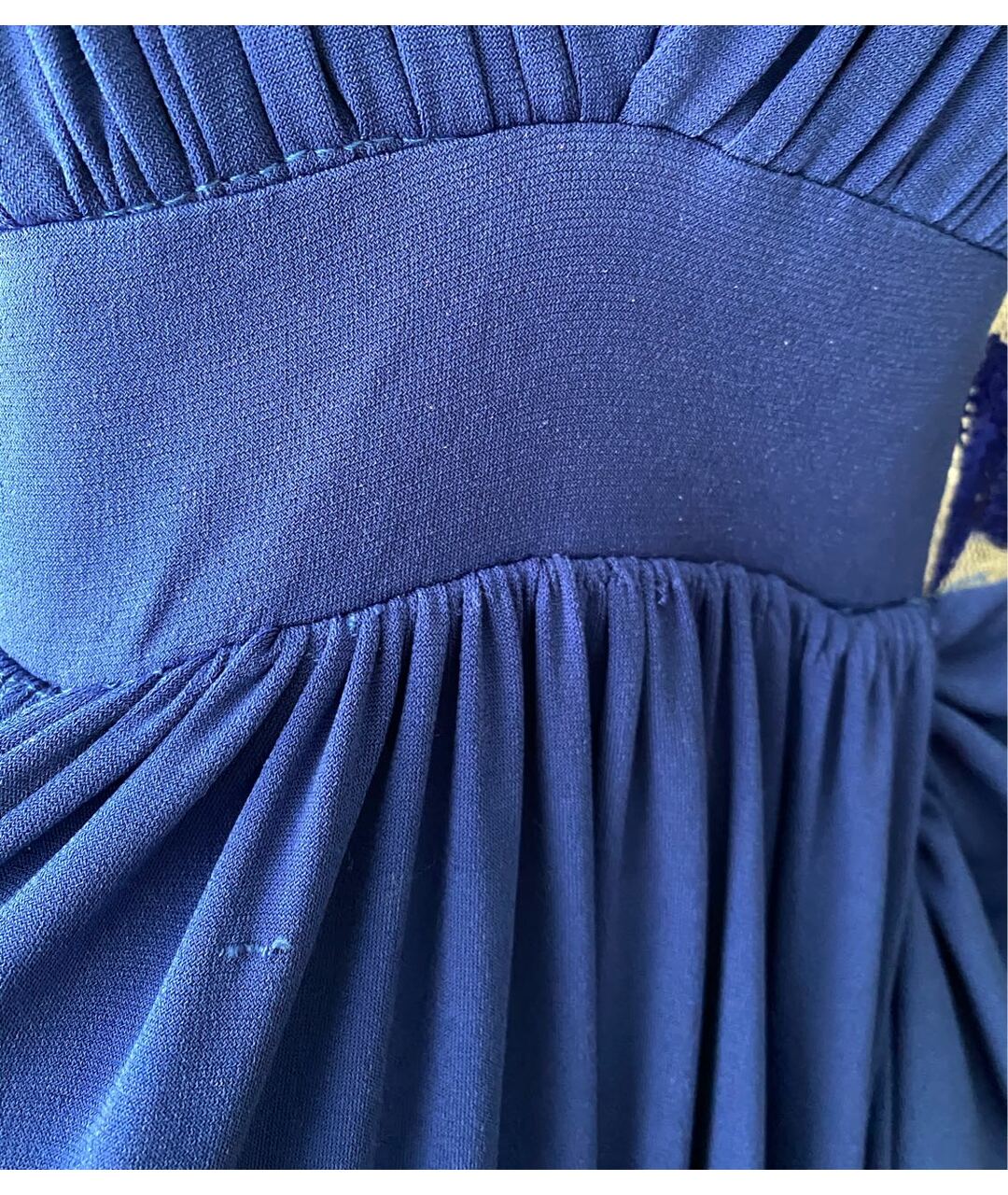 JOVANI Синее кружевное вечернее платье, фото 7