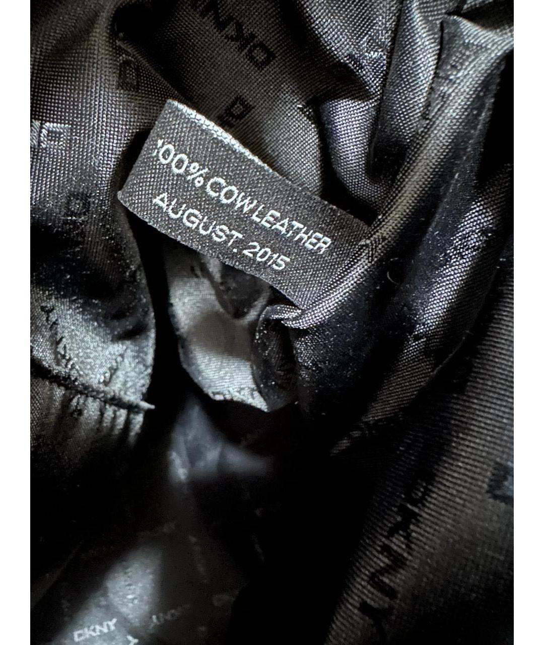DKNY Серая кожаная сумка через плечо, фото 5