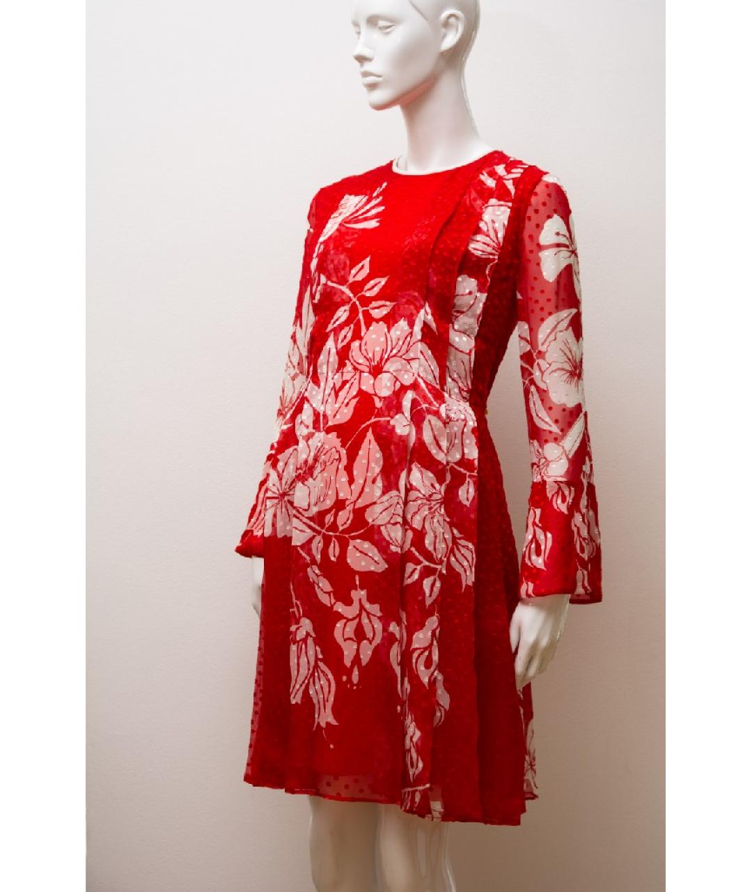 FENDI Красное шелковое платье, фото 7
