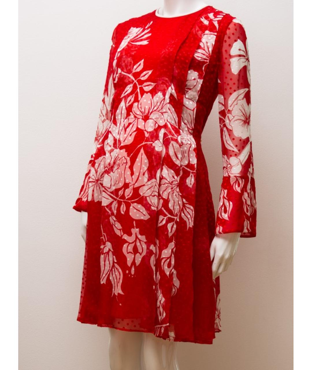 FENDI Красное шелковое платье, фото 2