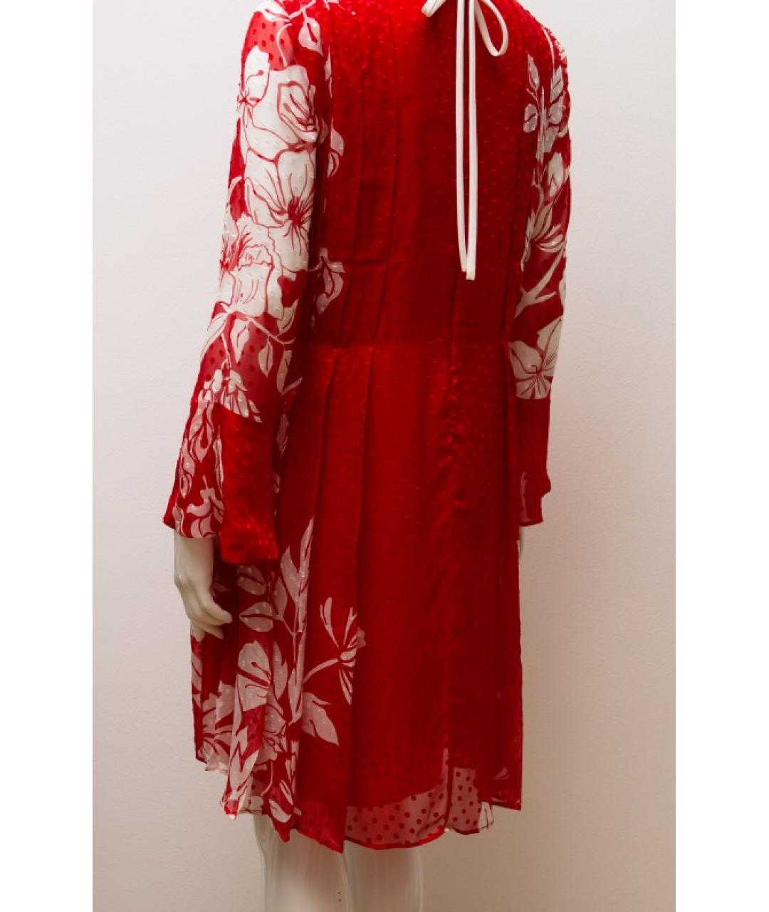 FENDI Красное шелковое платье, фото 6
