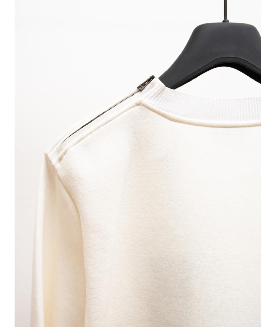 FENDI Белый хлопковый джемпер / свитер, фото 5