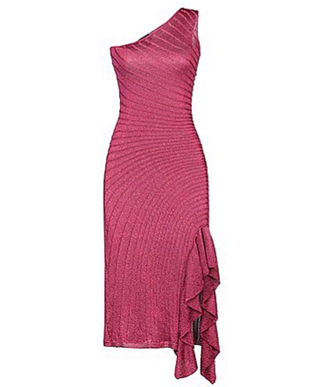 JUST CAVALLI Бордовое вискозное вечернее платье, фото 9