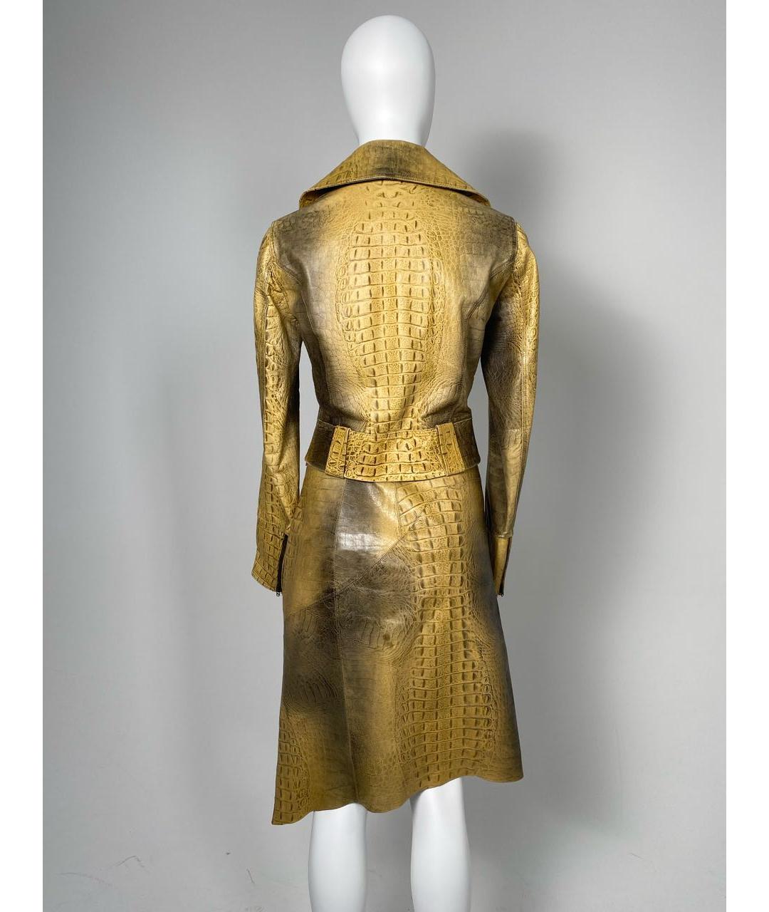 ROBERTO CAVALLI Мульти кожаный костюм с юбками, фото 2