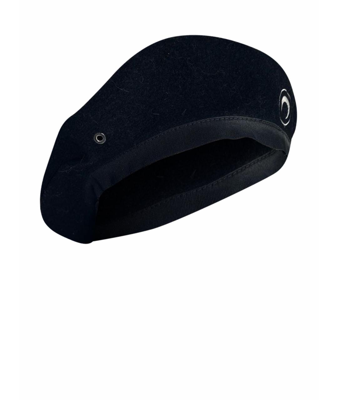 MARINE SERRE Черная шерстяная шляпа, фото 1