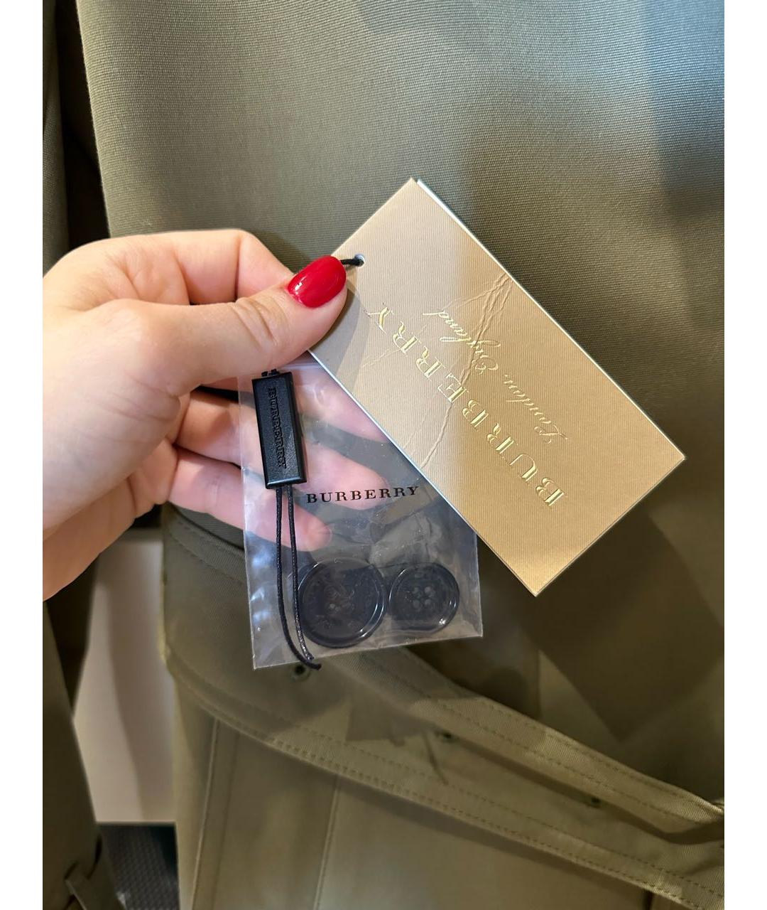 BURBERRY Хаки тренч/плащ, фото 6