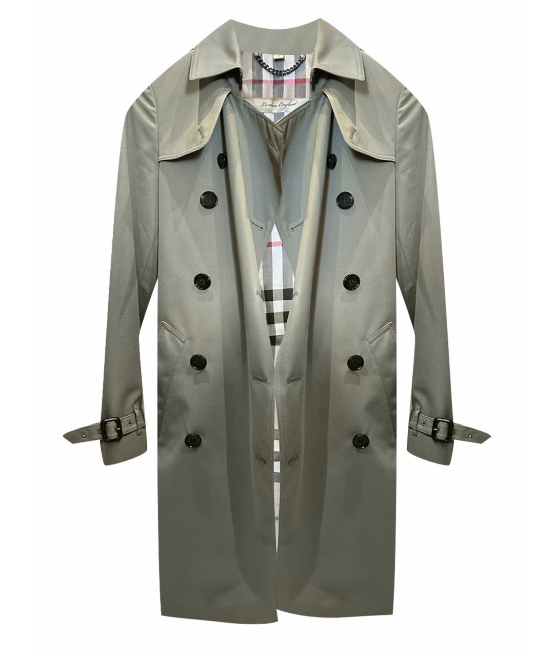 BURBERRY Хаки тренч/плащ, фото 1