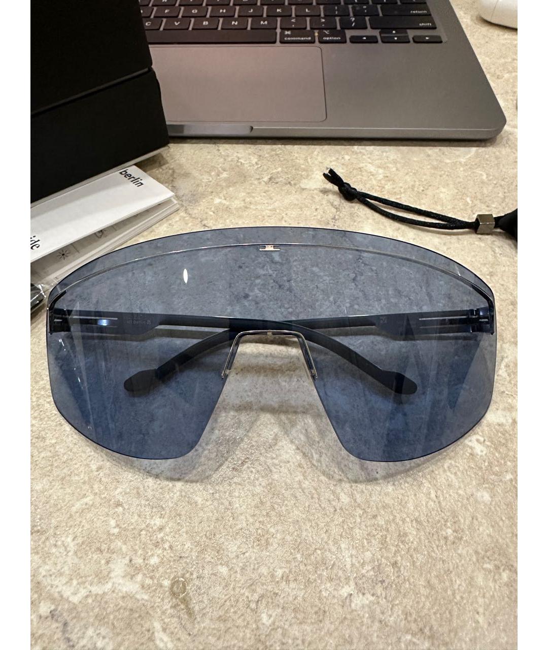 ICBERLIN Голубые металлические солнцезащитные очки, фото 8