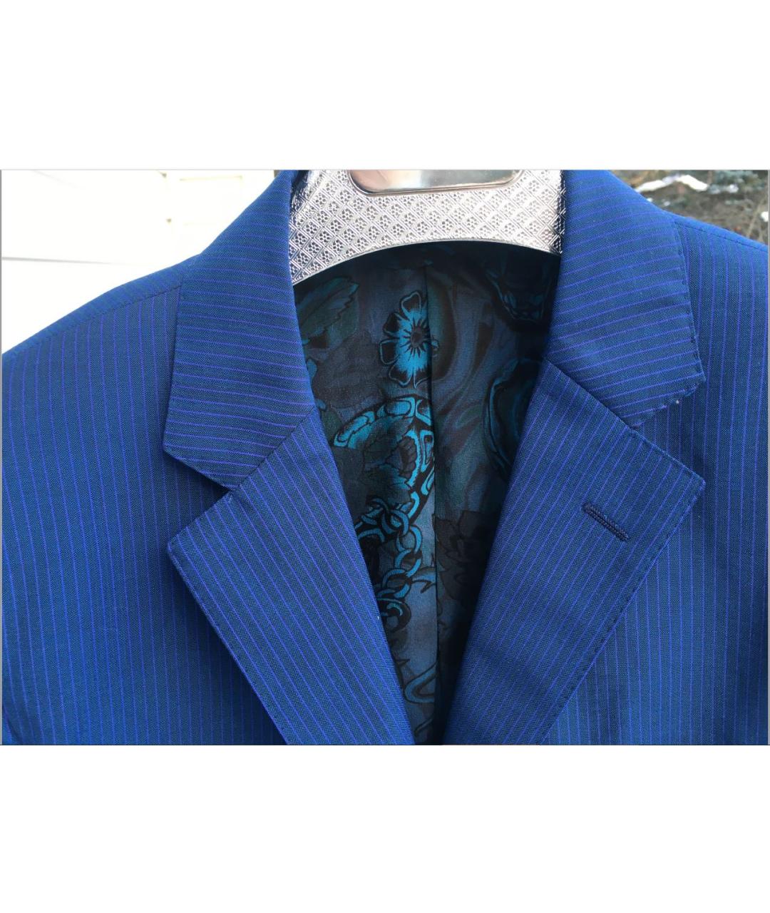 ETRO Голубой классический костюм, фото 3