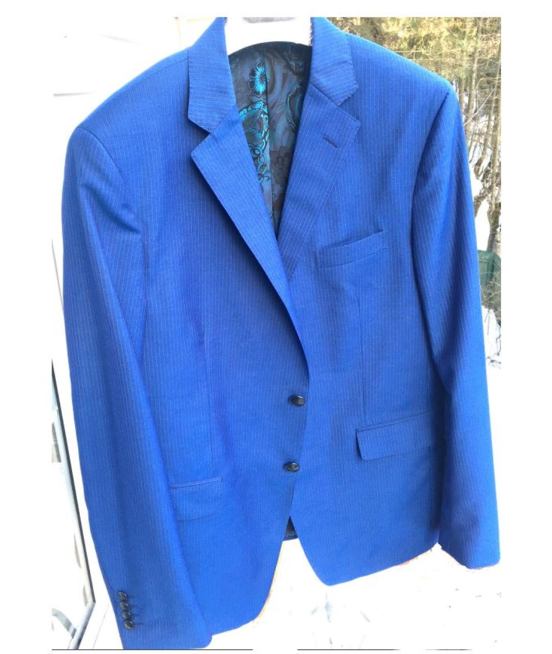 ETRO Голубой классический костюм, фото 9