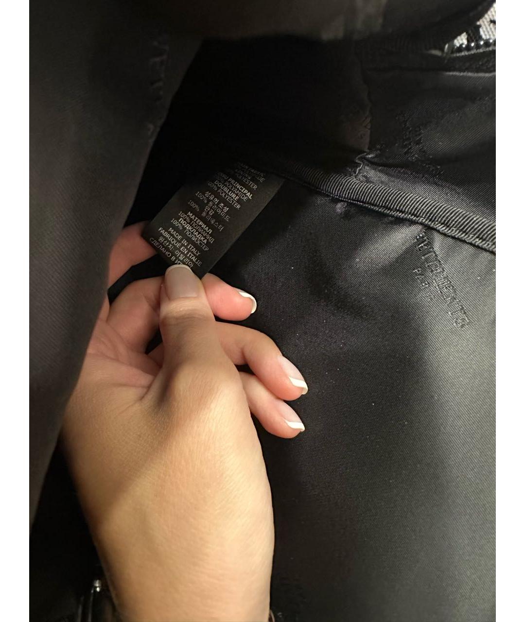 VETEMENTS Черный тканевый рюкзак, фото 8