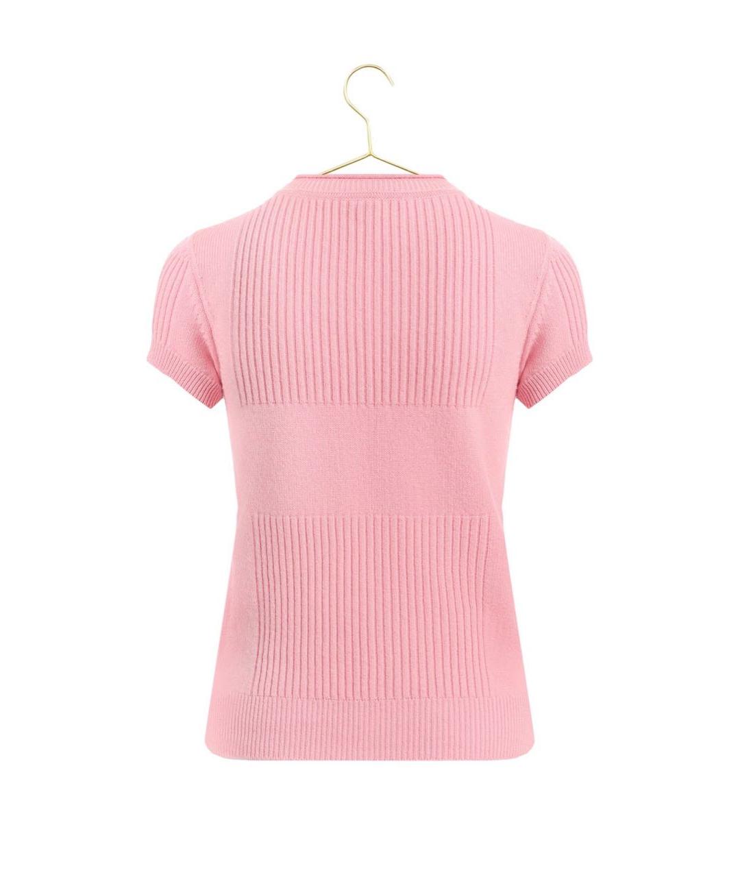 HERMES PRE-OWNED Розовый кашемировый джемпер / свитер, фото 2