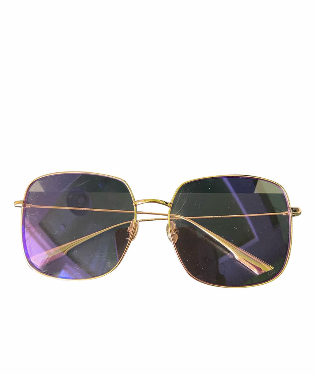 CHRISTIAN DIOR PRE-OWNED Золотые солнцезащитные очки, фото 1