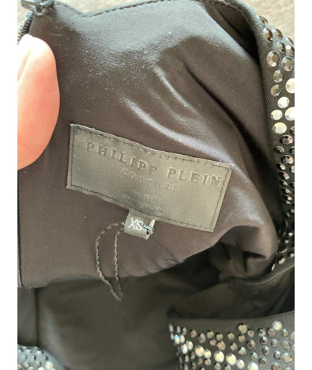 PHILIPP PLEIN Черное повседневное платье, фото 3