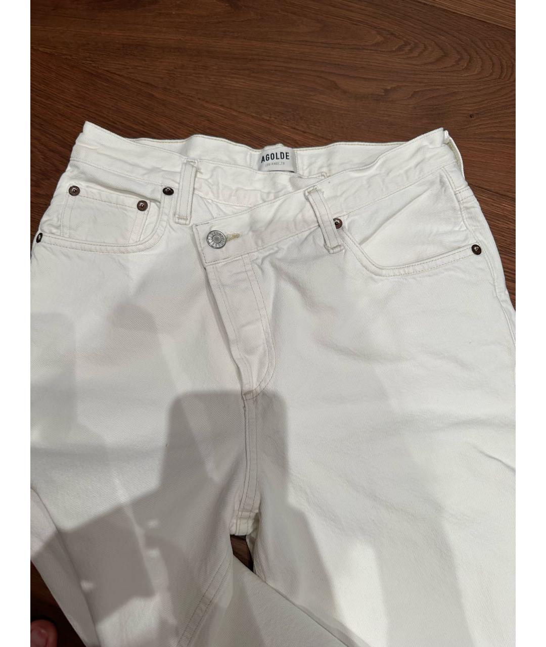 AGOLDE Белые прямые джинсы, фото 4