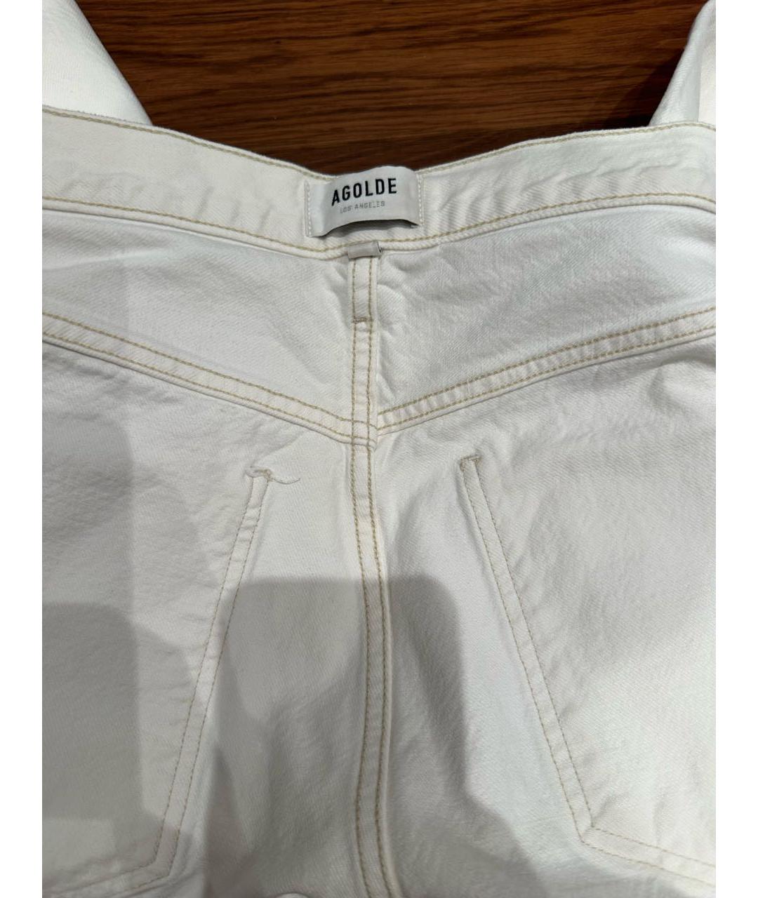 AGOLDE Белые прямые джинсы, фото 3
