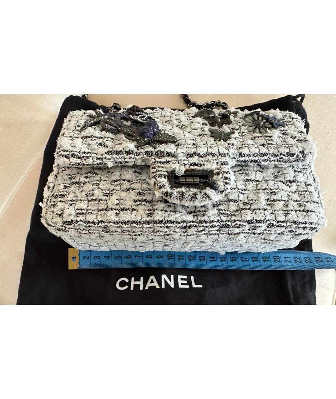 CHANEL PRE-OWNED Белая тканевая поясная сумка, фото 3