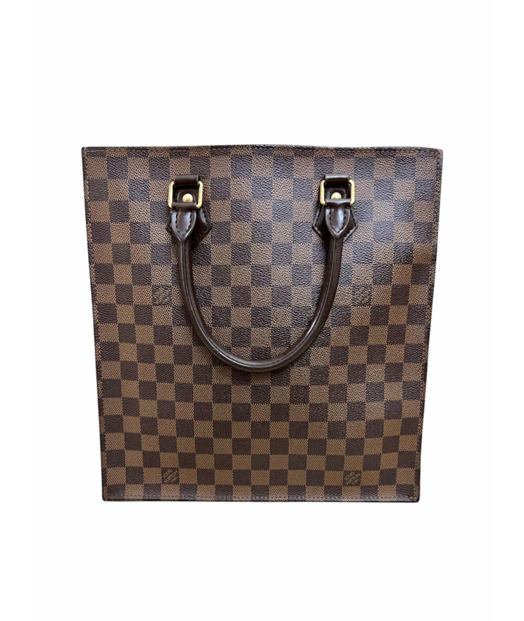 LOUIS VUITTON PRE-OWNED Коричневая сумка с короткими ручками, фото 1