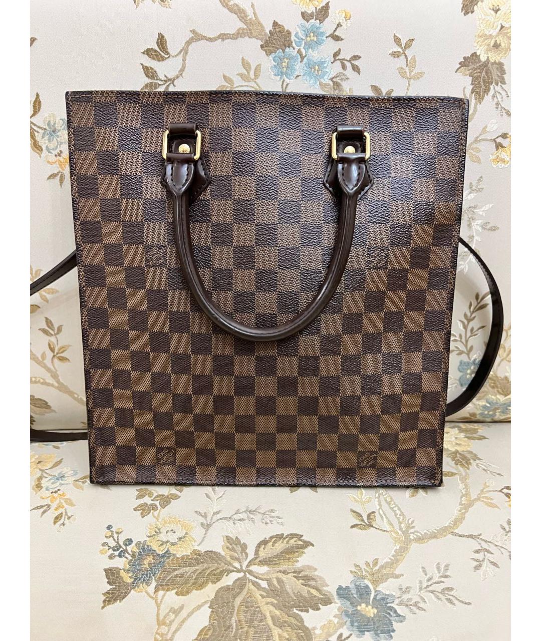 LOUIS VUITTON Коричневая сумка с короткими ручками, фото 6