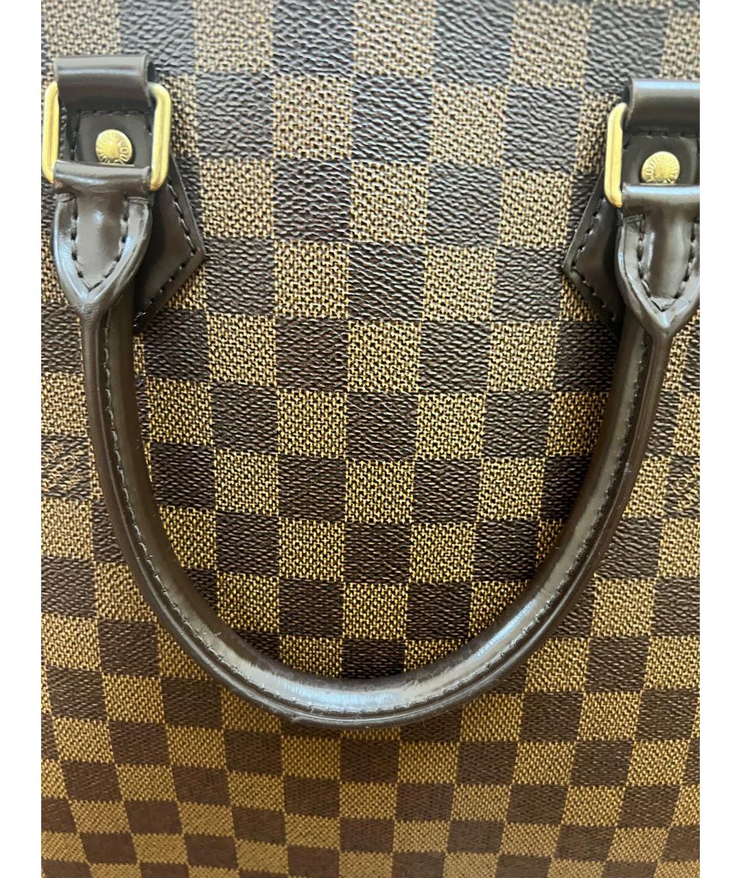 LOUIS VUITTON PRE-OWNED Коричневая сумка с короткими ручками, фото 4