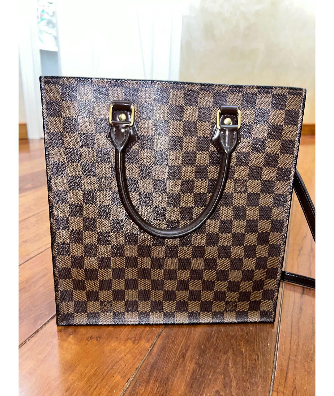 LOUIS VUITTON PRE-OWNED Коричневая сумка с короткими ручками, фото 2