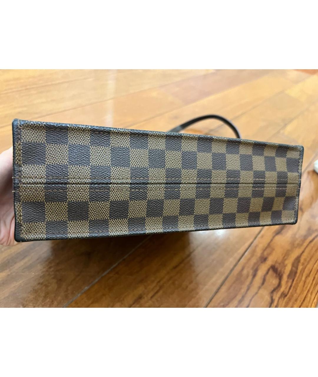 LOUIS VUITTON PRE-OWNED Коричневая сумка с короткими ручками, фото 3