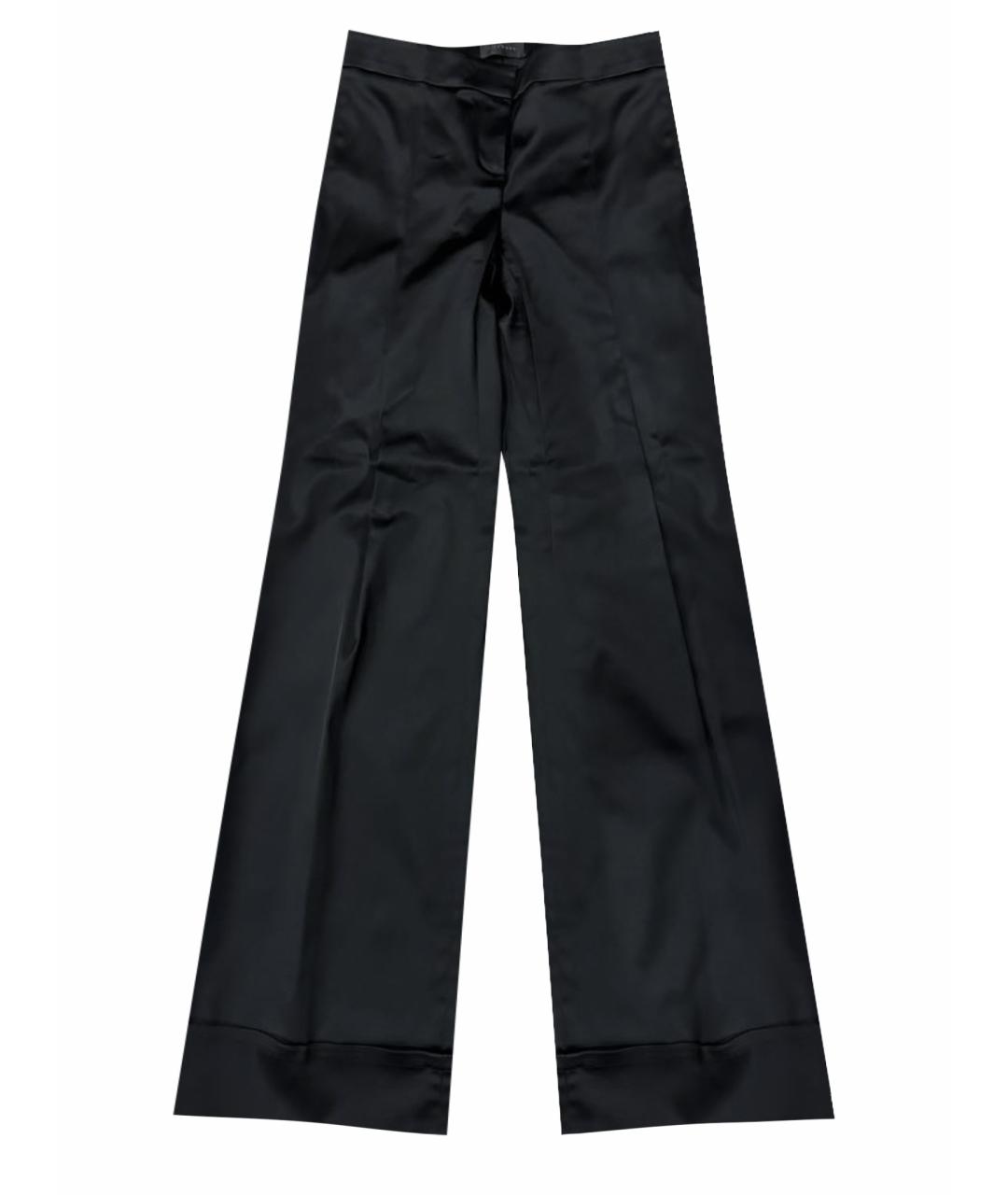 JOHN RICHMOND Черные атласные брюки широкие, фото 1