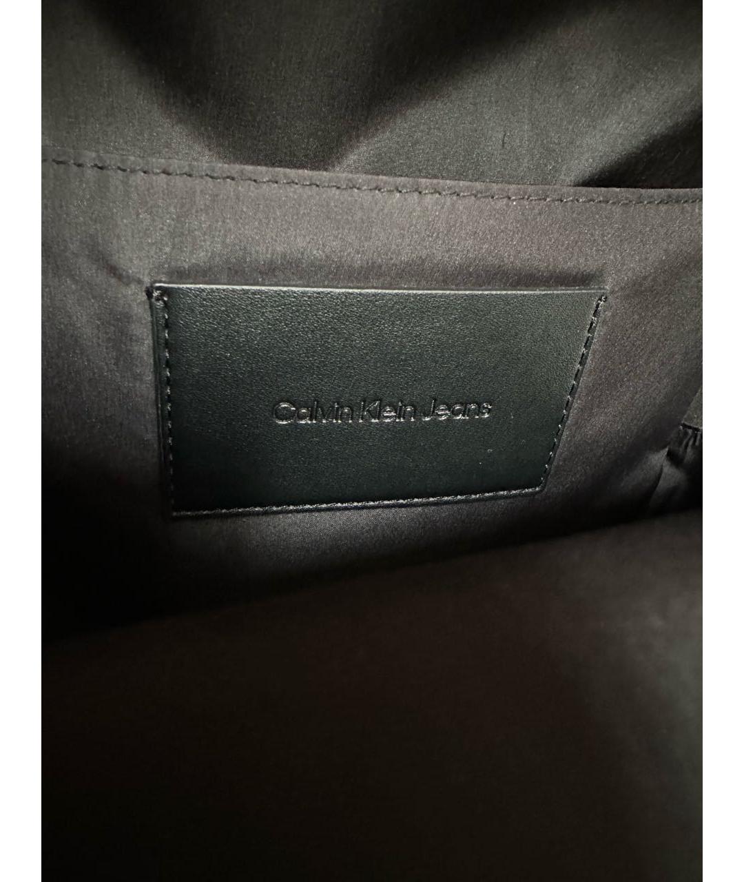 CALVIN KLEIN Черный рюкзак из искусственной кожи, фото 4