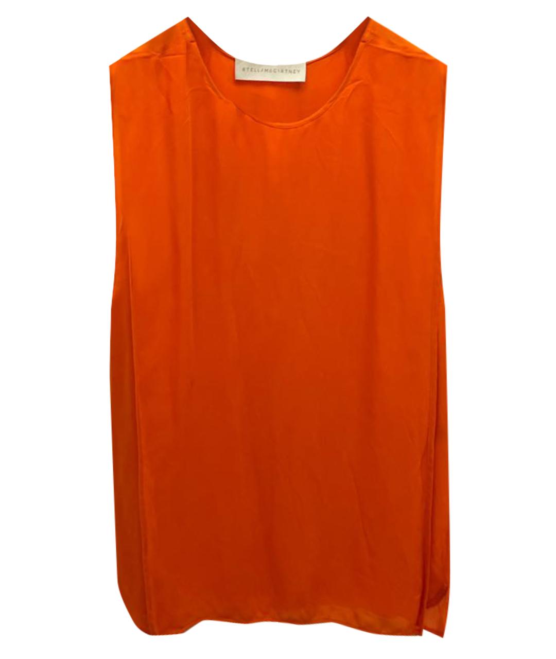 STELLA MCCARTNEY Оранжевая шелковая блузы, фото 1
