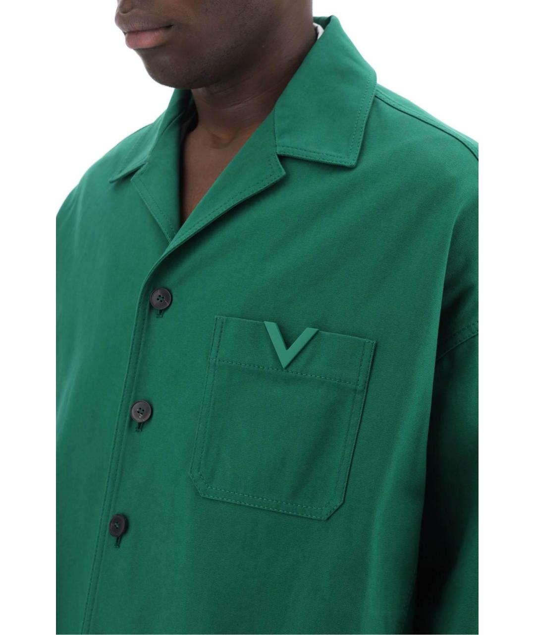 VALENTINO Зеленая кэжуал рубашка, фото 6