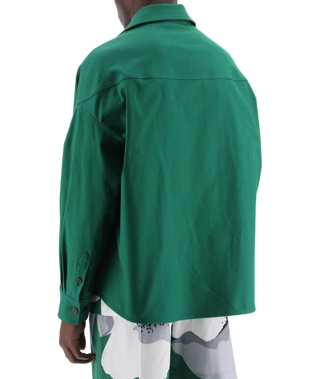 VALENTINO Зеленая кэжуал рубашка, фото 5