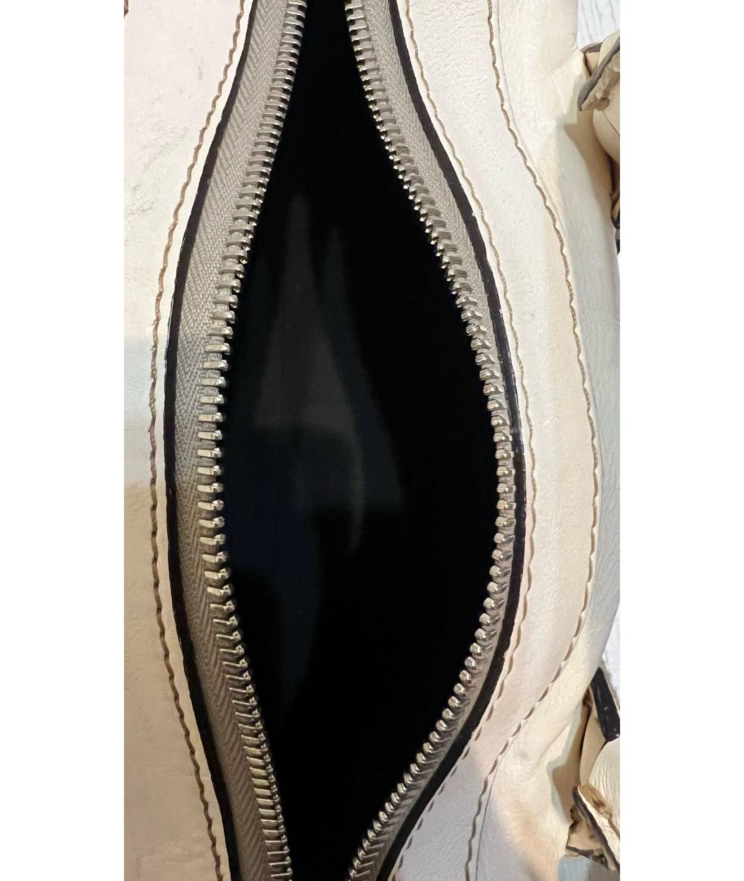 CHLOE Бежевая кожаная сумка с короткими ручками, фото 5