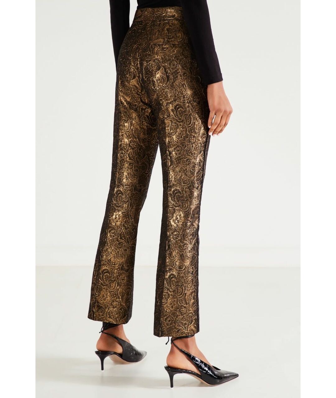 SANDRO Золотые прямые брюки, фото 2