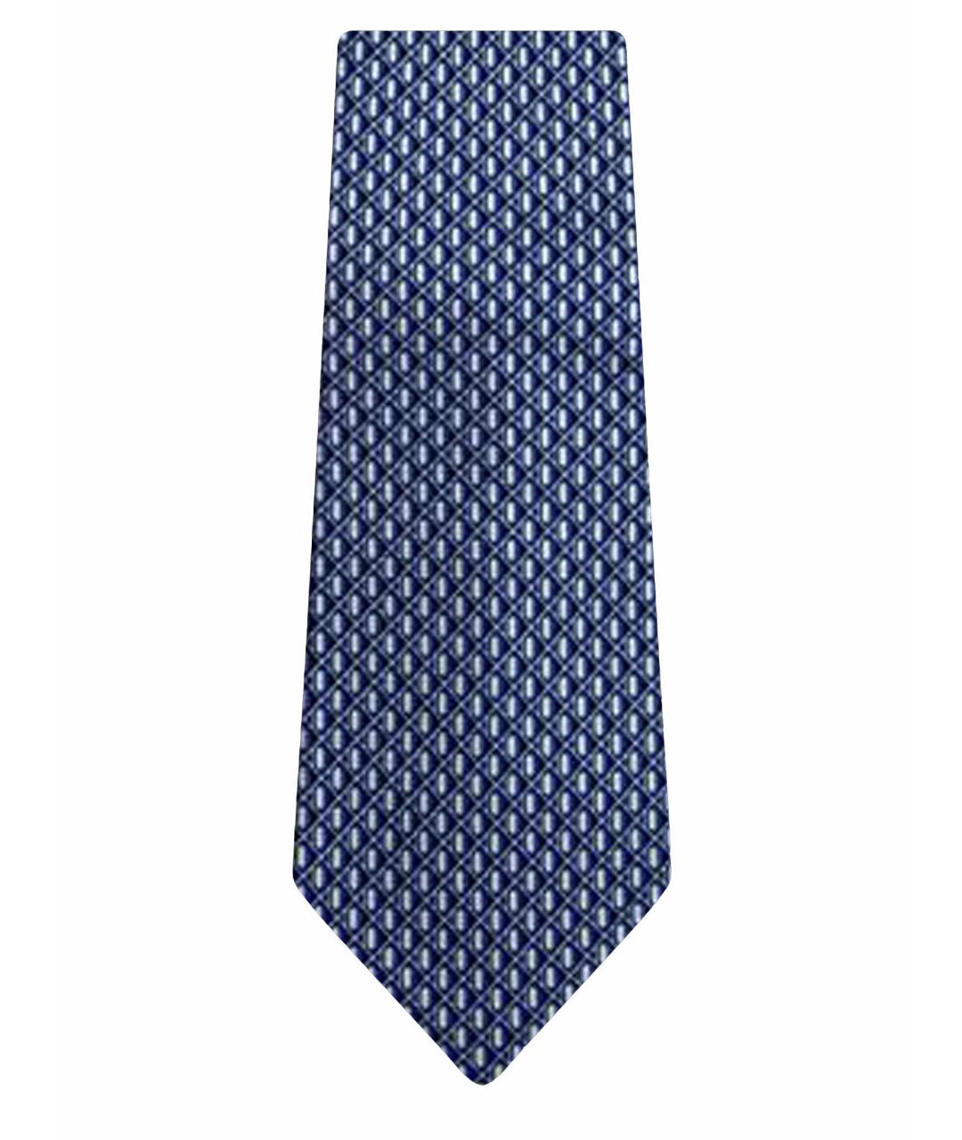 KITON Голубой шелковый галстук, фото 1