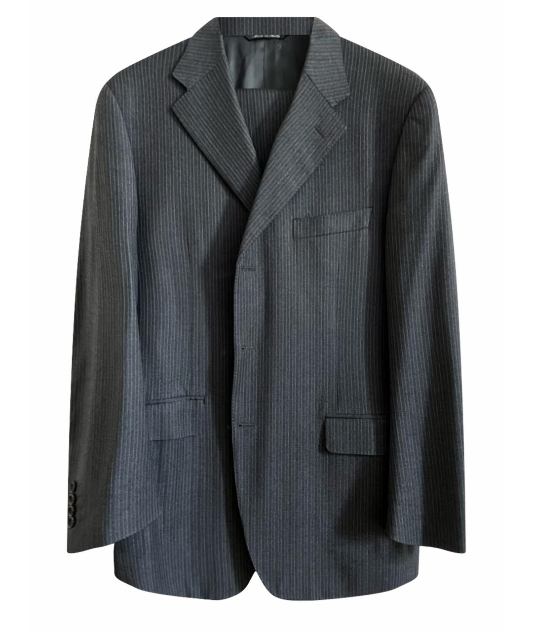 CANALI Антрацитовый шерстяной пиджак, фото 1
