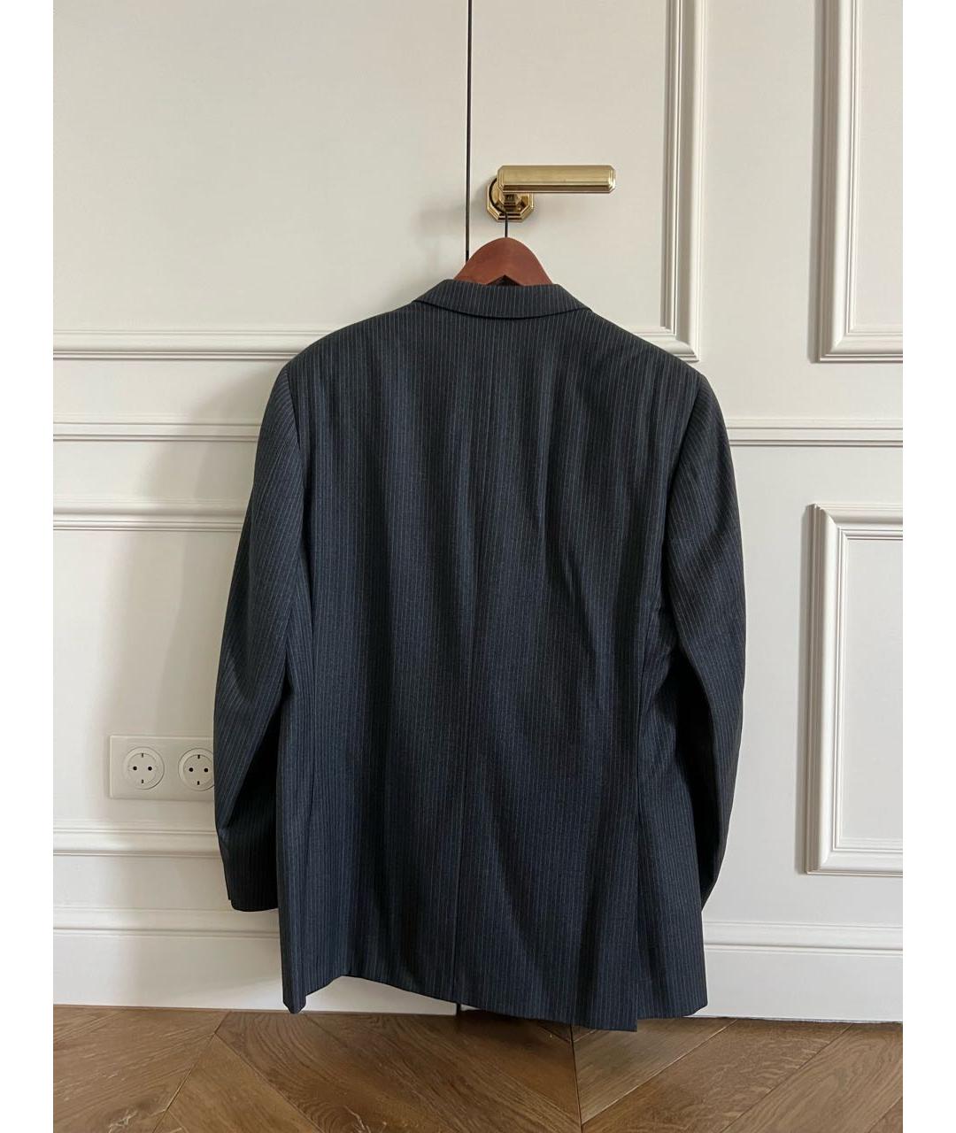 CANALI Антрацитовый шерстяной пиджак, фото 5