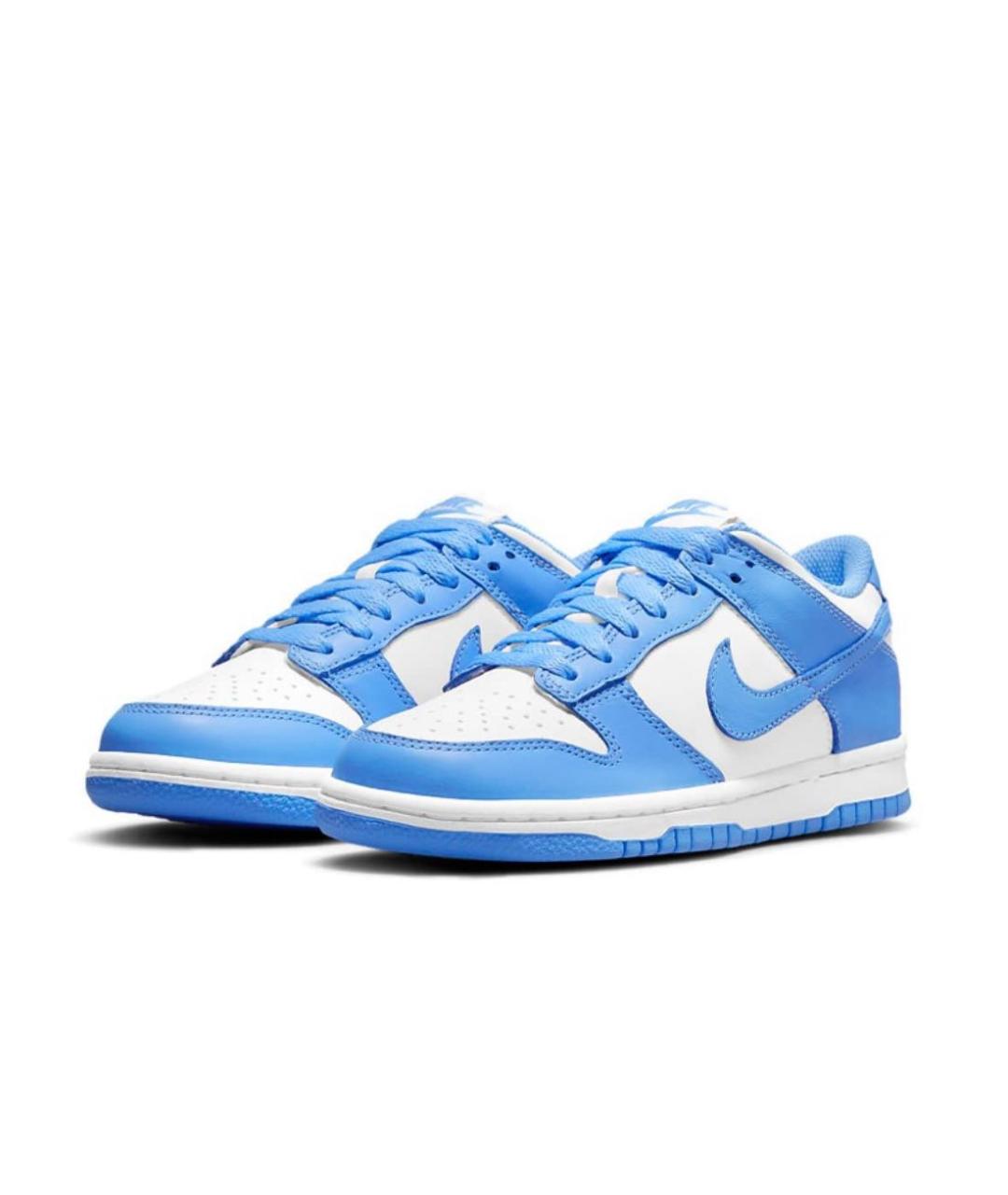 NIKE Голубые кожаные кроссовки, фото 2