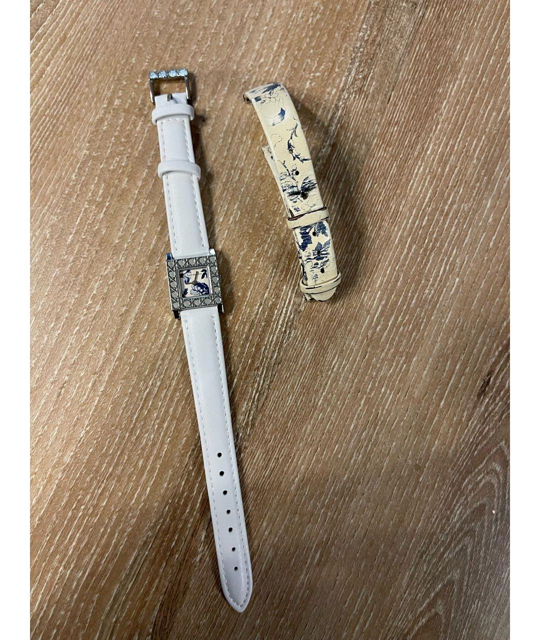 CHRISTIAN DIOR PRE-OWNED Белые стальные часы, фото 4