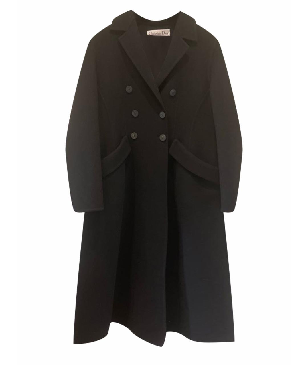CHRISTIAN DIOR PRE-OWNED Черное кашемировое пальто, фото 1