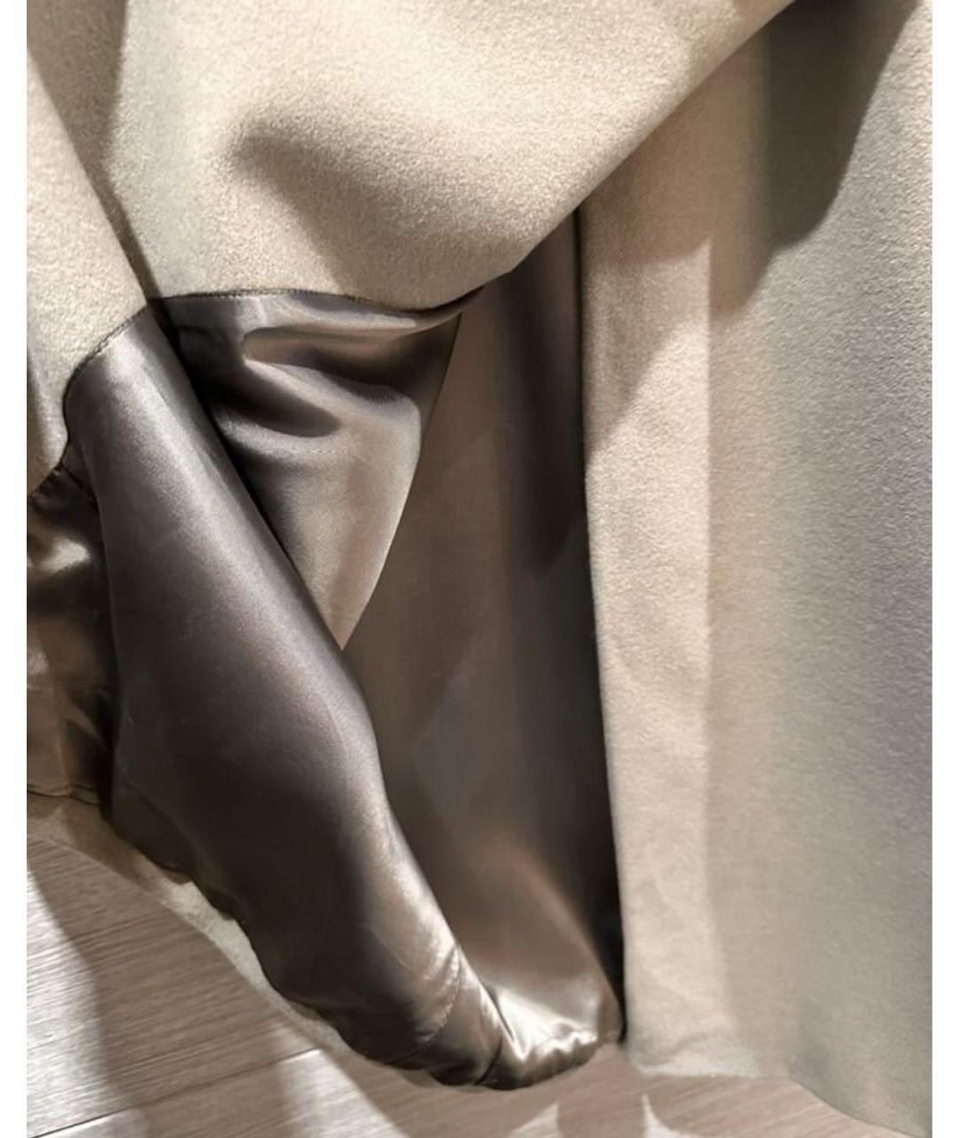 JIL SANDER Бежевое шерстяное пальто, фото 7