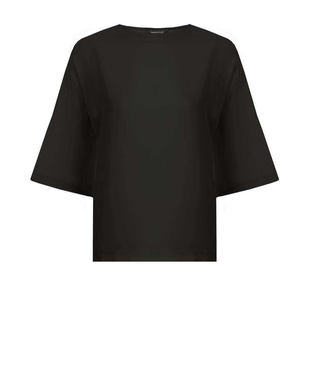 FABIANA FILIPPI Черная вискозная блузы, фото 1