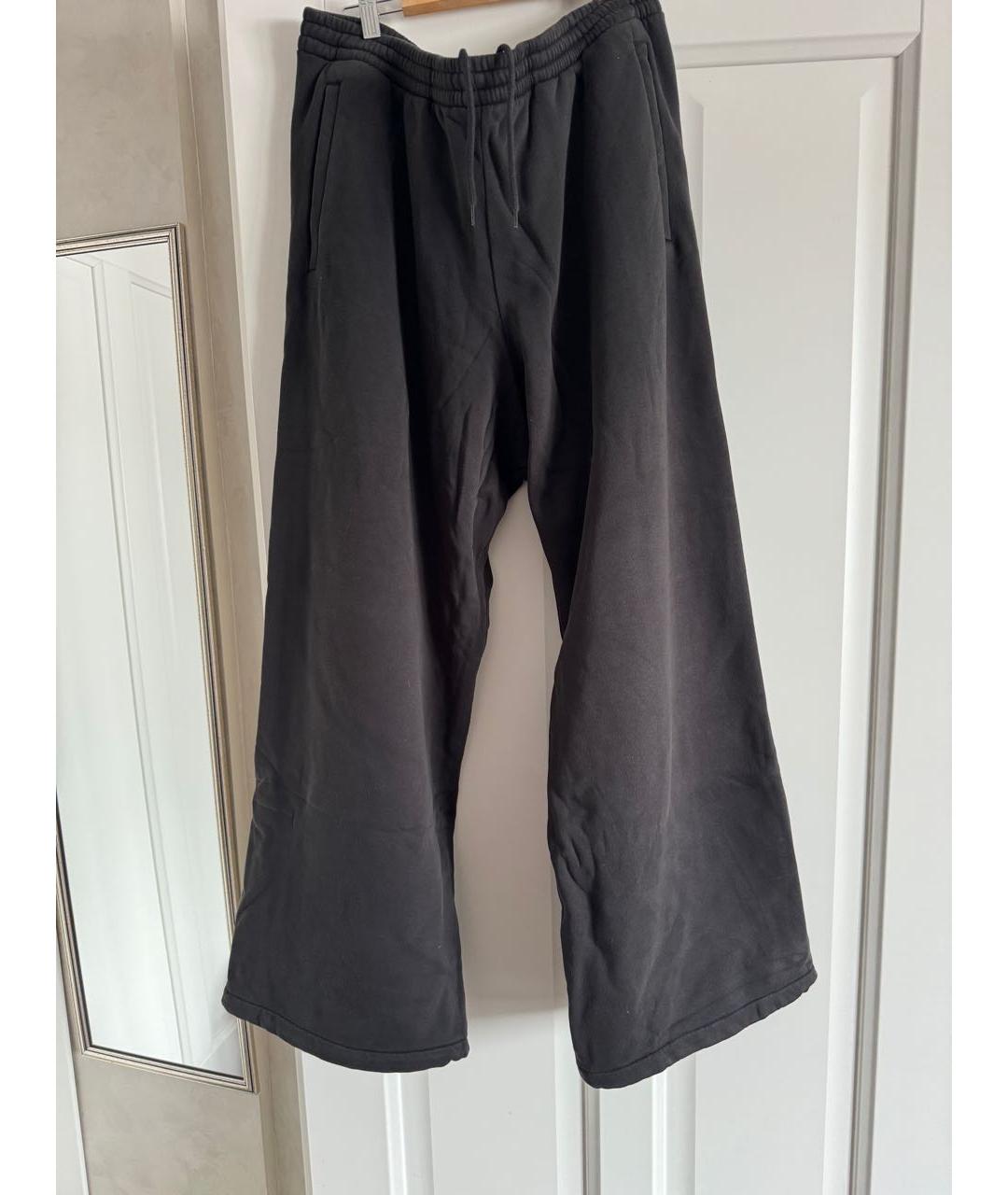 YEEZY Черные хлопковые повседневные брюки, фото 8