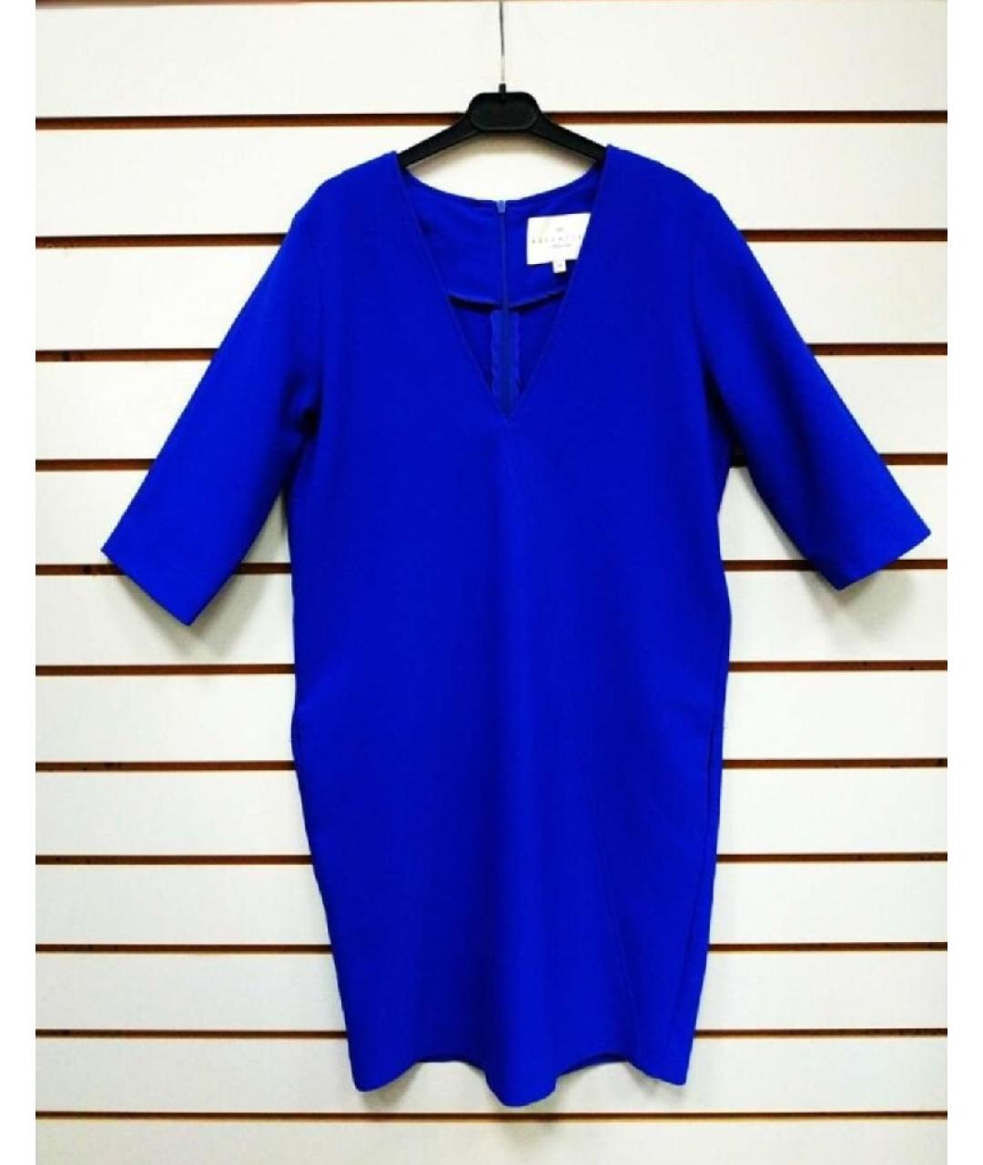 ESSENTIEL ANTWERP Синее полиэстеровое повседневное платье, фото 7