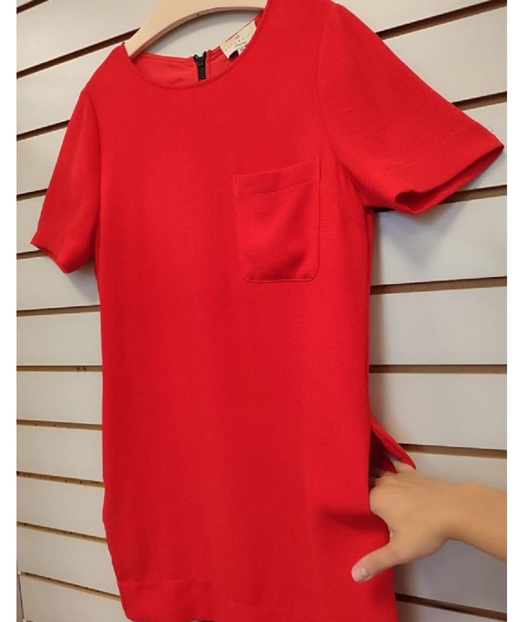 ESSENTIEL ANTWERP Красное полиэстеровое повседневное платье, фото 5