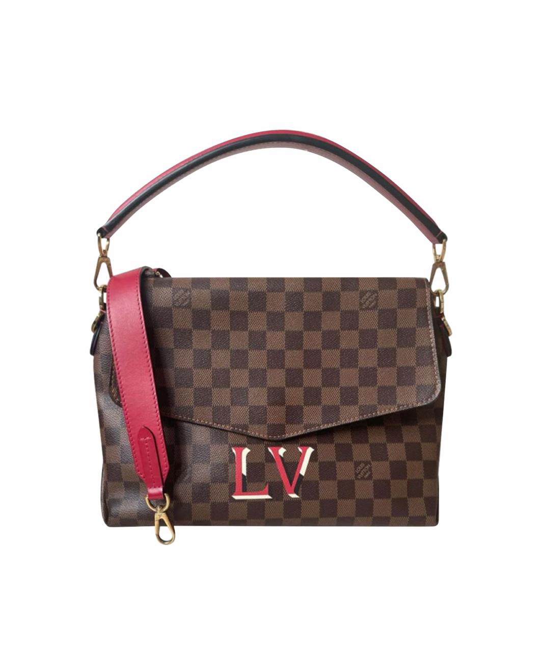 LOUIS VUITTON PRE-OWNED Коричневая кожаная сумка через плечо, фото 1