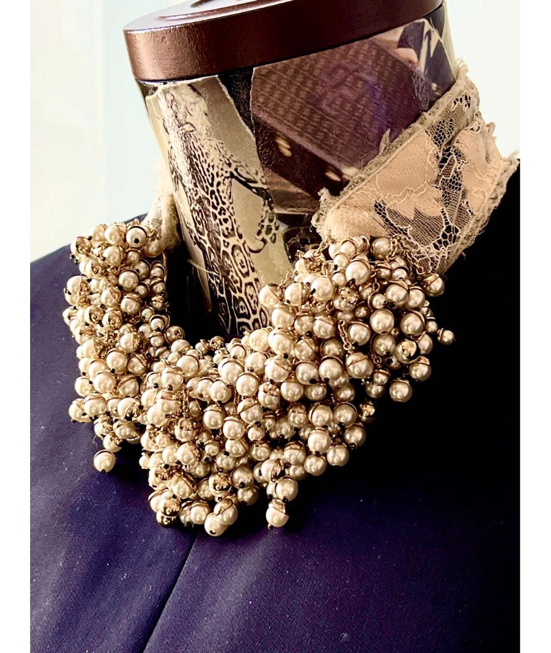 CHRISTIAN DIOR Белое колье, фото 2