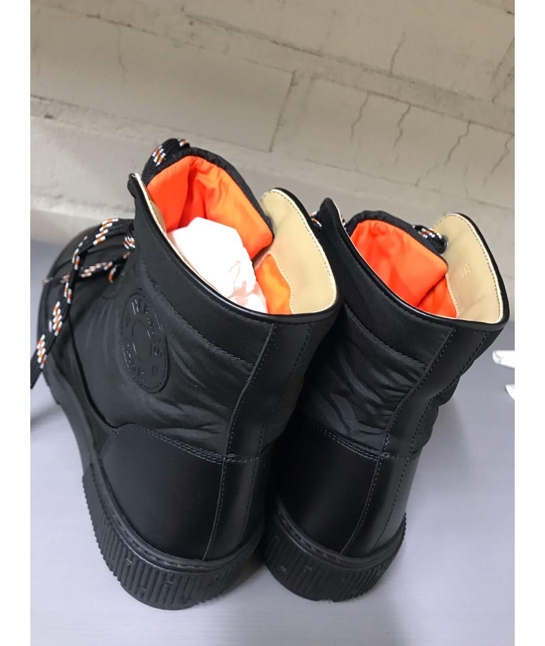 HERMES PRE-OWNED Черные текстильные ботинки, фото 3