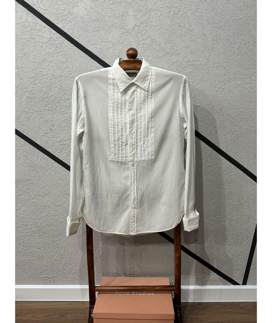 BURBERRY Белая хлопковая классическая рубашка, фото 2