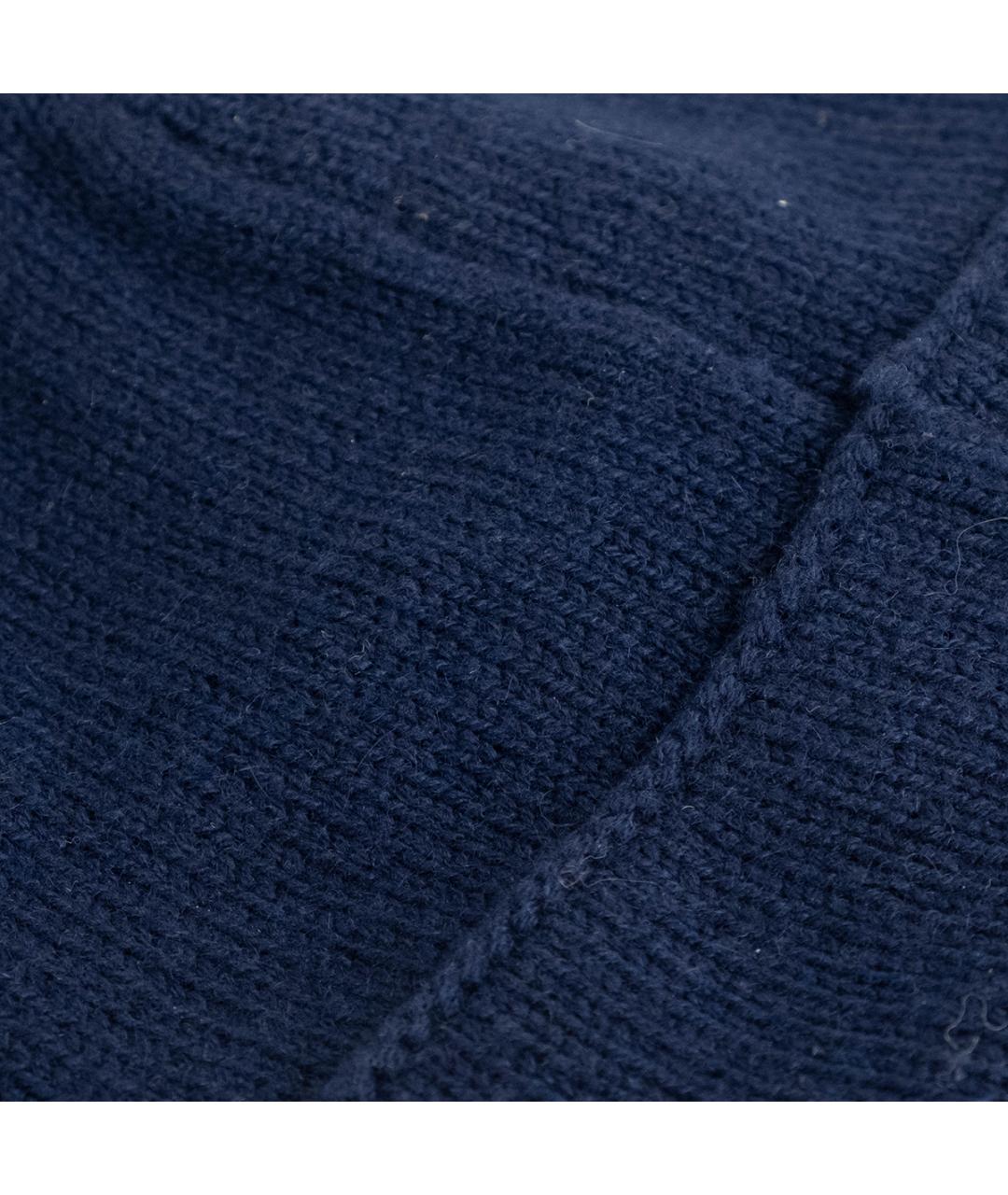 CANALI Темно-синяя кашемировая шапка, фото 4